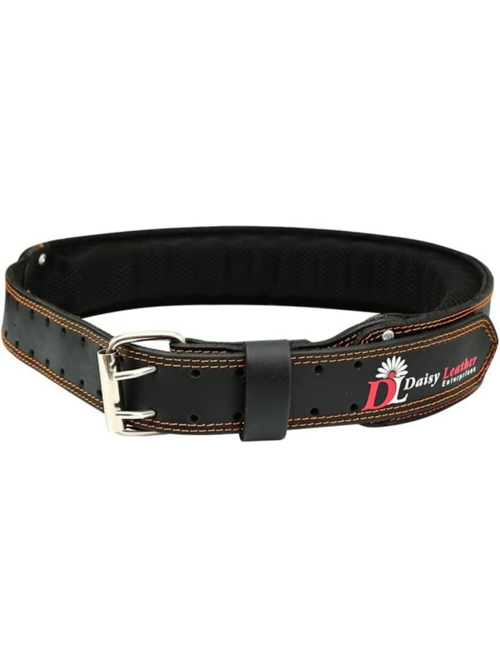 Premium Leather Tool Belt with Back Support, 2.5" Wide, Adjustable 32"-48" Size
